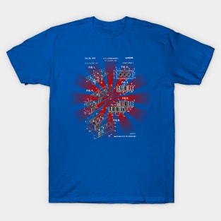 Lego Brick Patent Blueprint T-Shirt